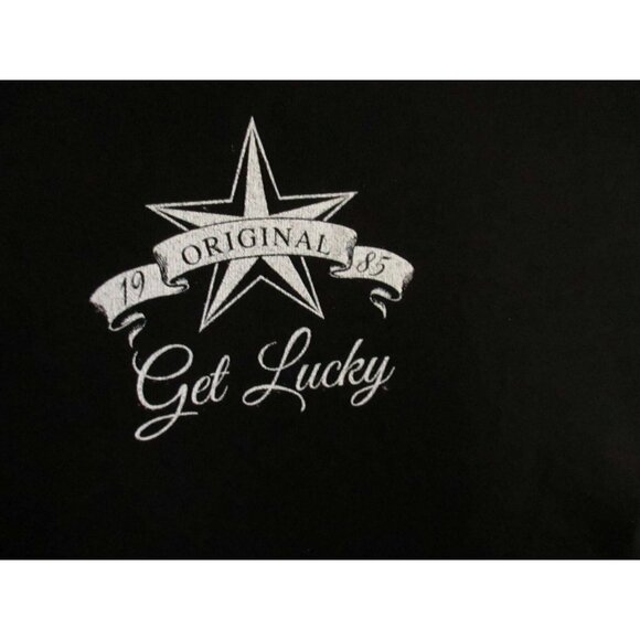 M NEW Vtg Y2K T Shirt Mens 90s GET LUCKY ROLL DICE HIP HOP Graphic Tee - Picture 4 of 5